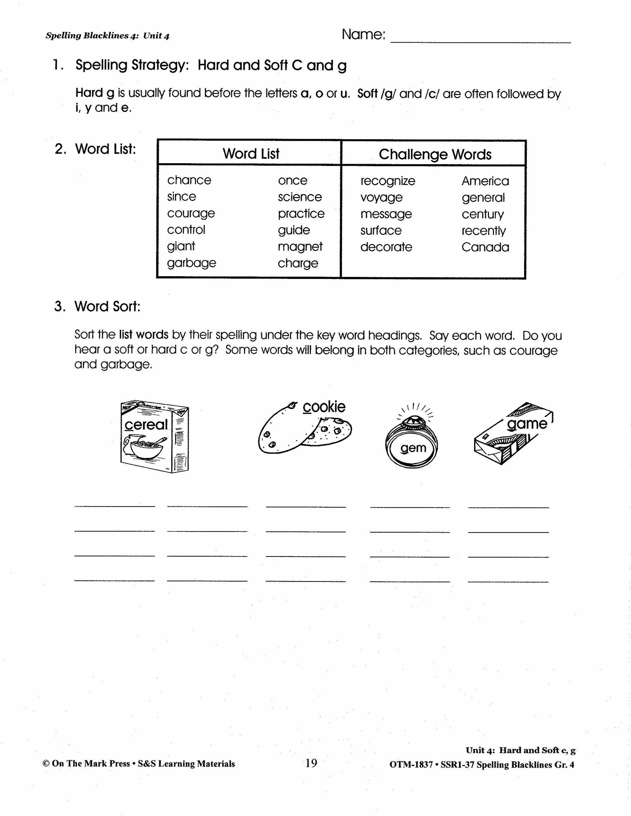 Spelling Grade 4 Worksheets - 36 Weeks - A FULL YEAR!