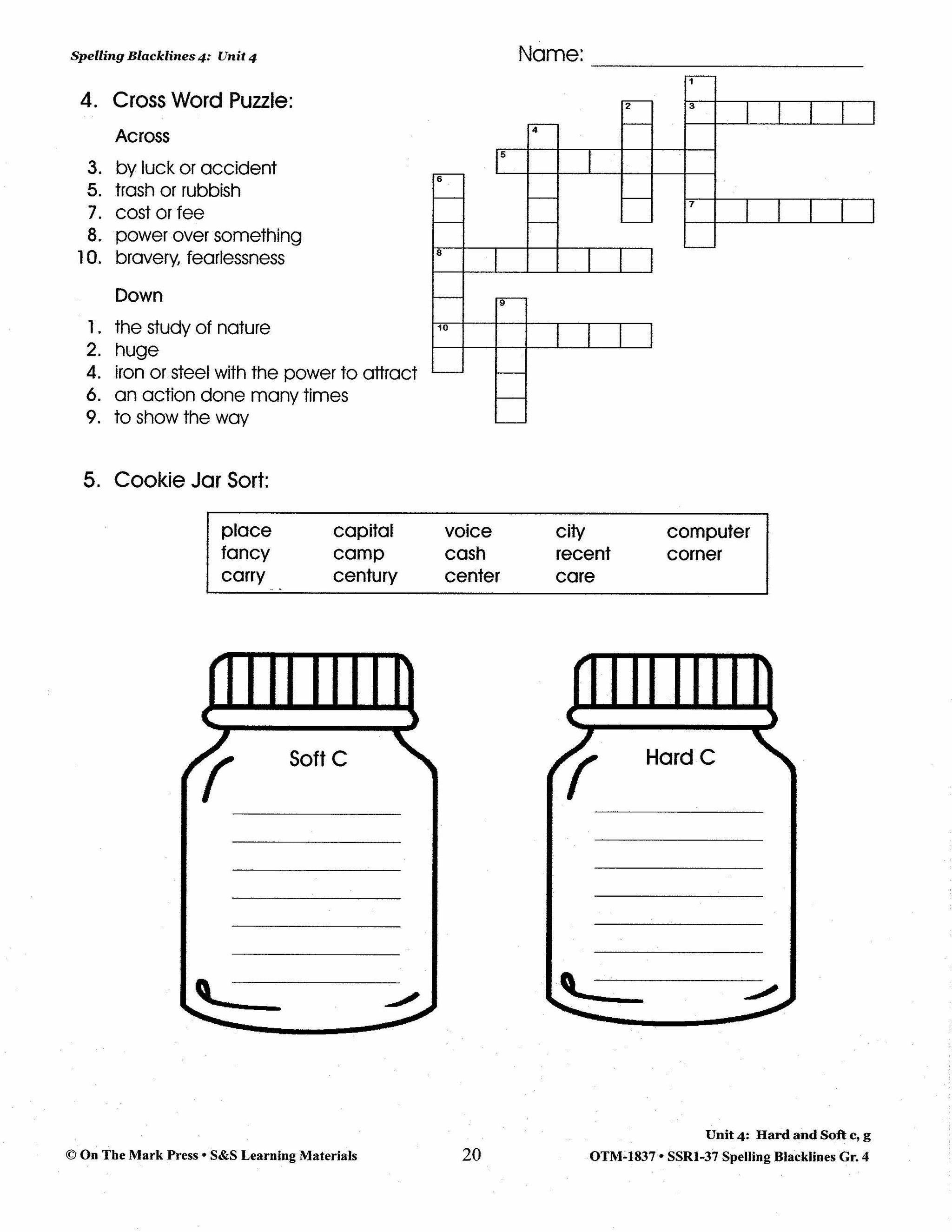 Spelling Grade 4 Worksheets - 36 Weeks - A FULL YEAR!