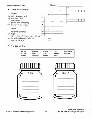 Spelling Grade 4 Worksheets - 36 Weeks - A FULL YEAR!