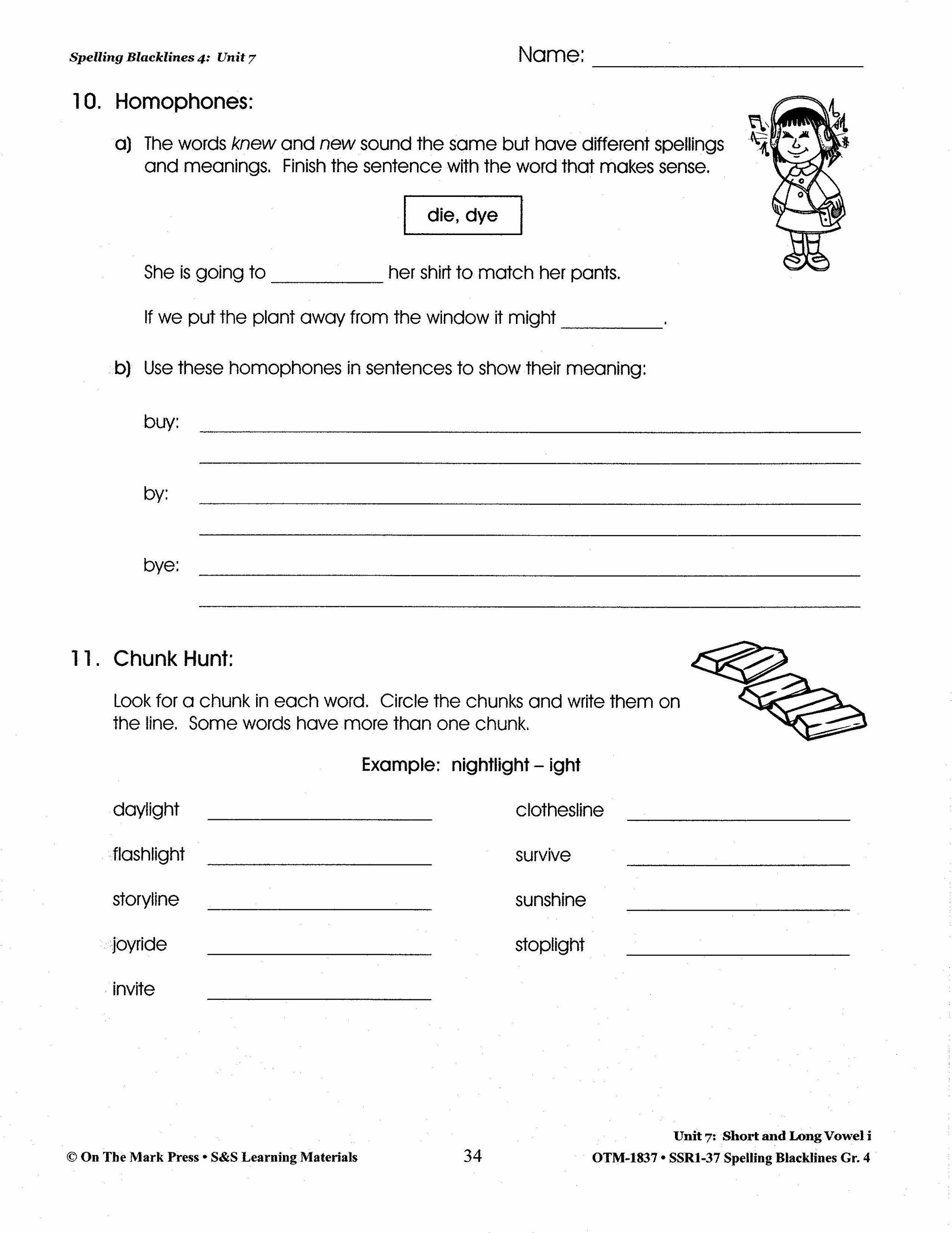 Spelling Grade 4 Worksheets - 36 Weeks - A FULL YEAR!