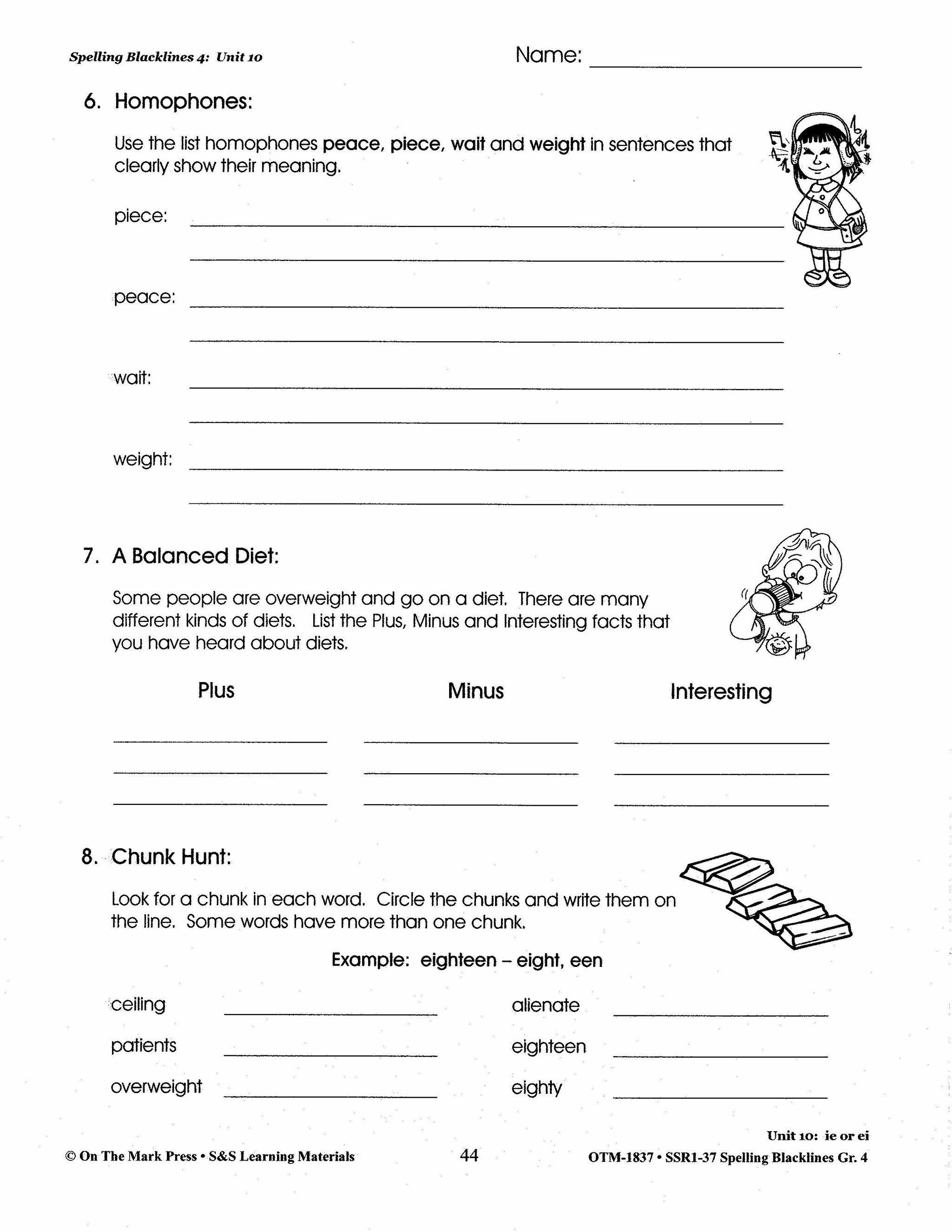 Spelling Grade 4 Worksheets - 36 Weeks - A FULL YEAR!