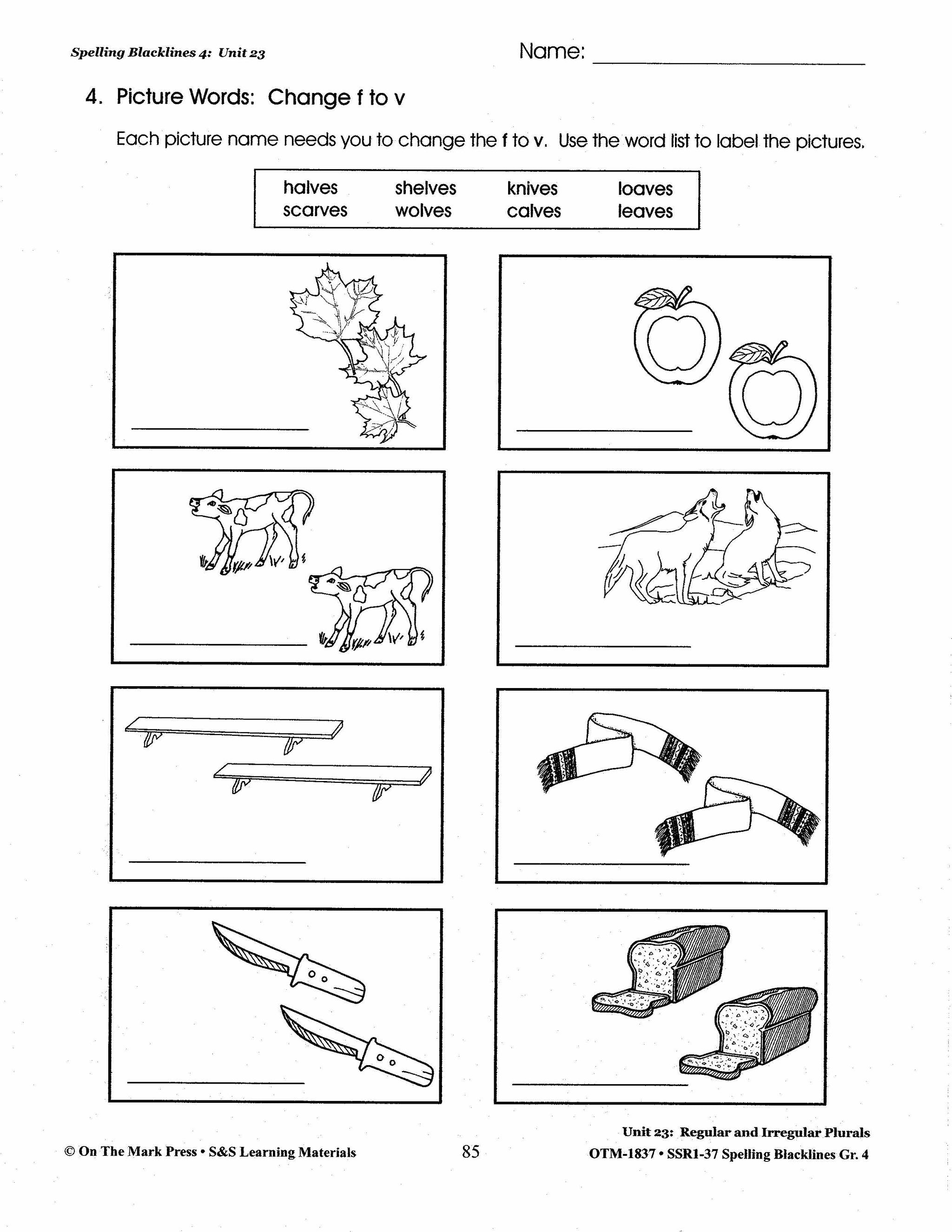 Spelling Grade 4 Worksheets - 36 Weeks - A FULL YEAR!