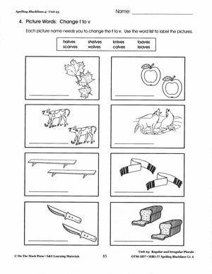 Spelling Grade 4 Worksheets - 36 Weeks - A FULL YEAR!