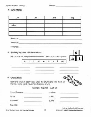 Spelling Grade 4 Worksheets - 36 Weeks - A FULL YEAR!