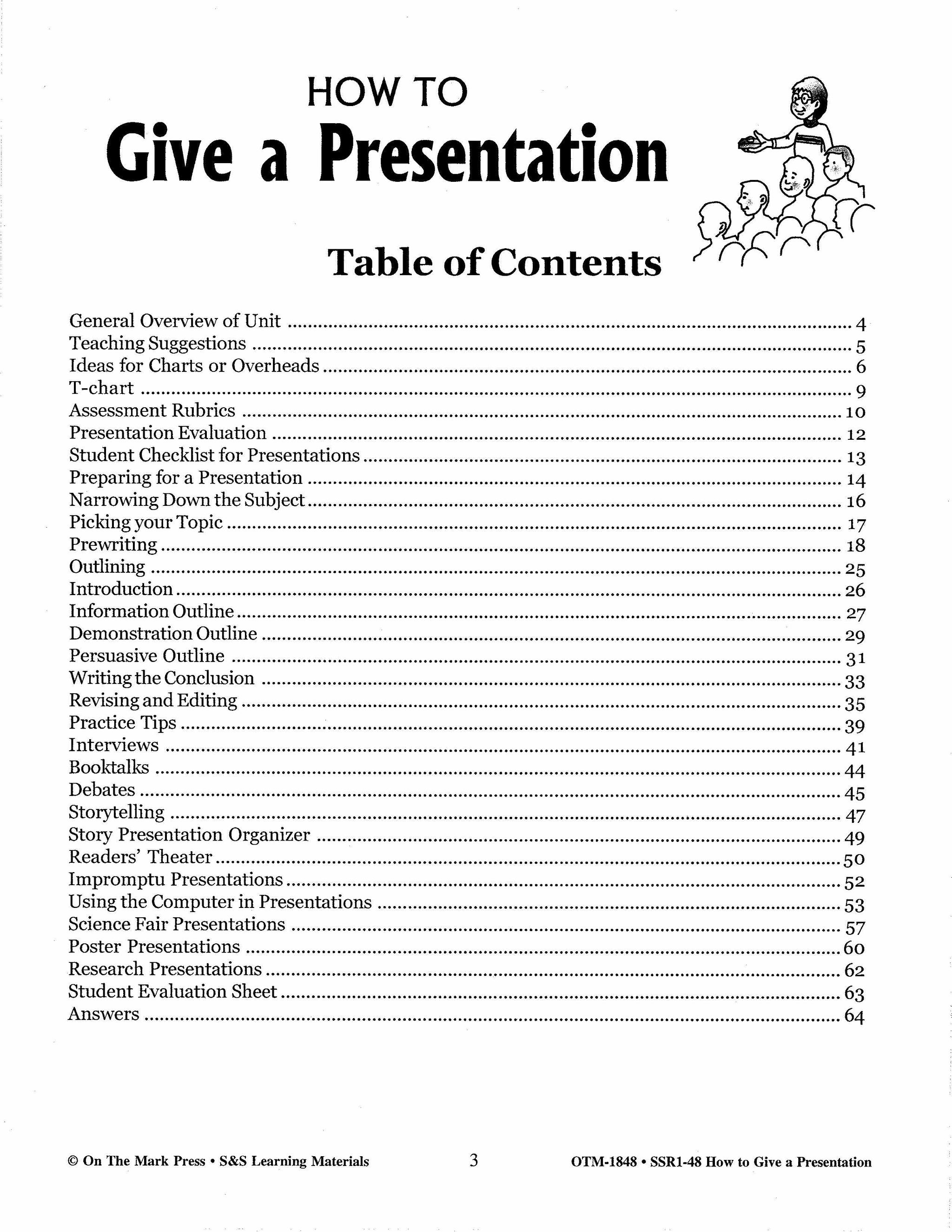 How to Give a Presentation Grades 4-6