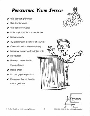 How to Give a Presentation Grades 4-6