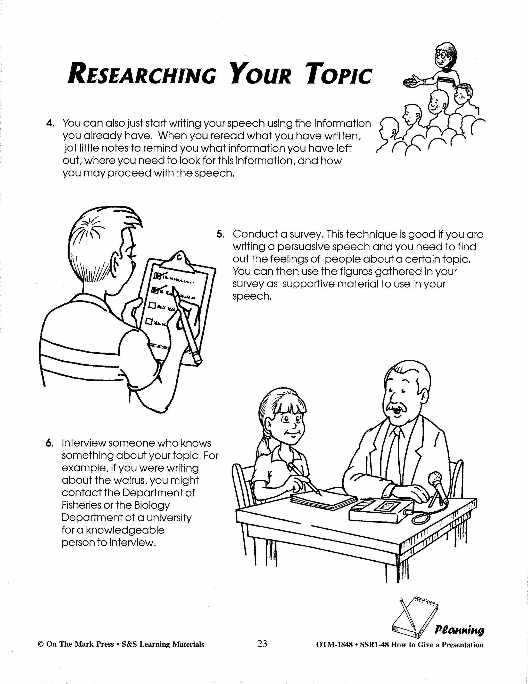 How to Give a Presentation Grades 4-6