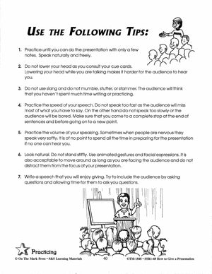 How to Give a Presentation Grades 4-6