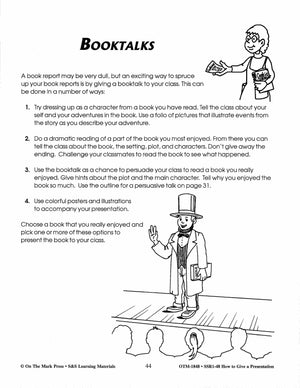 How to Give a Presentation Grades 4-6