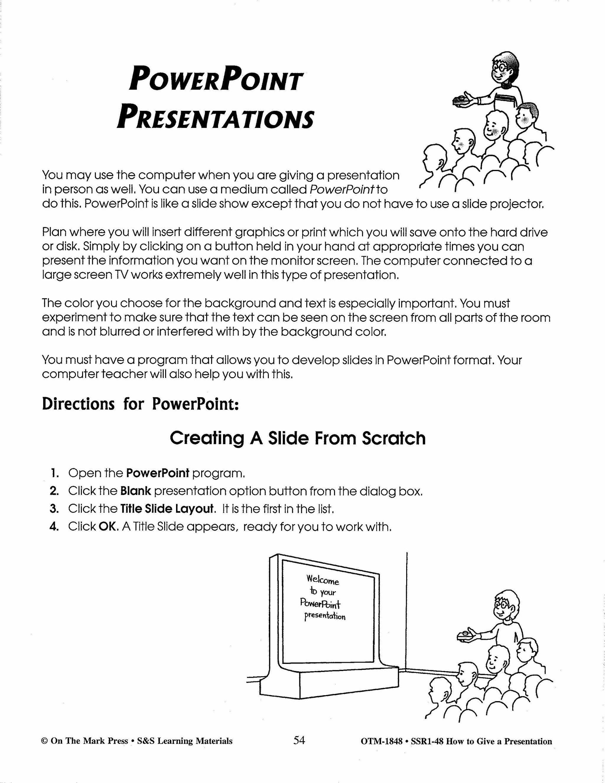 How to Give a Presentation Grades 4-6
