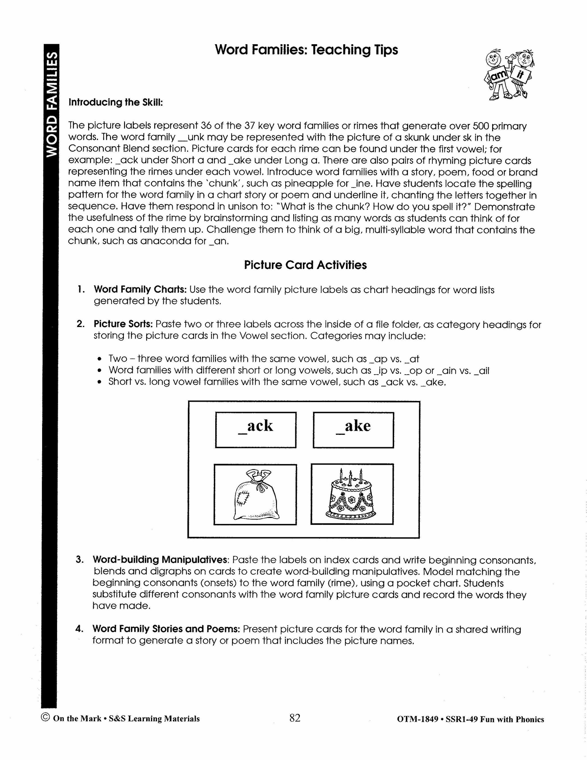 Fun with Phonics - Teaching Tips, Activities & Clip Art Grades 1-3