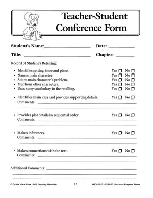 Literature Response Forms Grades 4-6