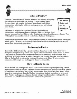 Poetry Prompts Grades 1-3