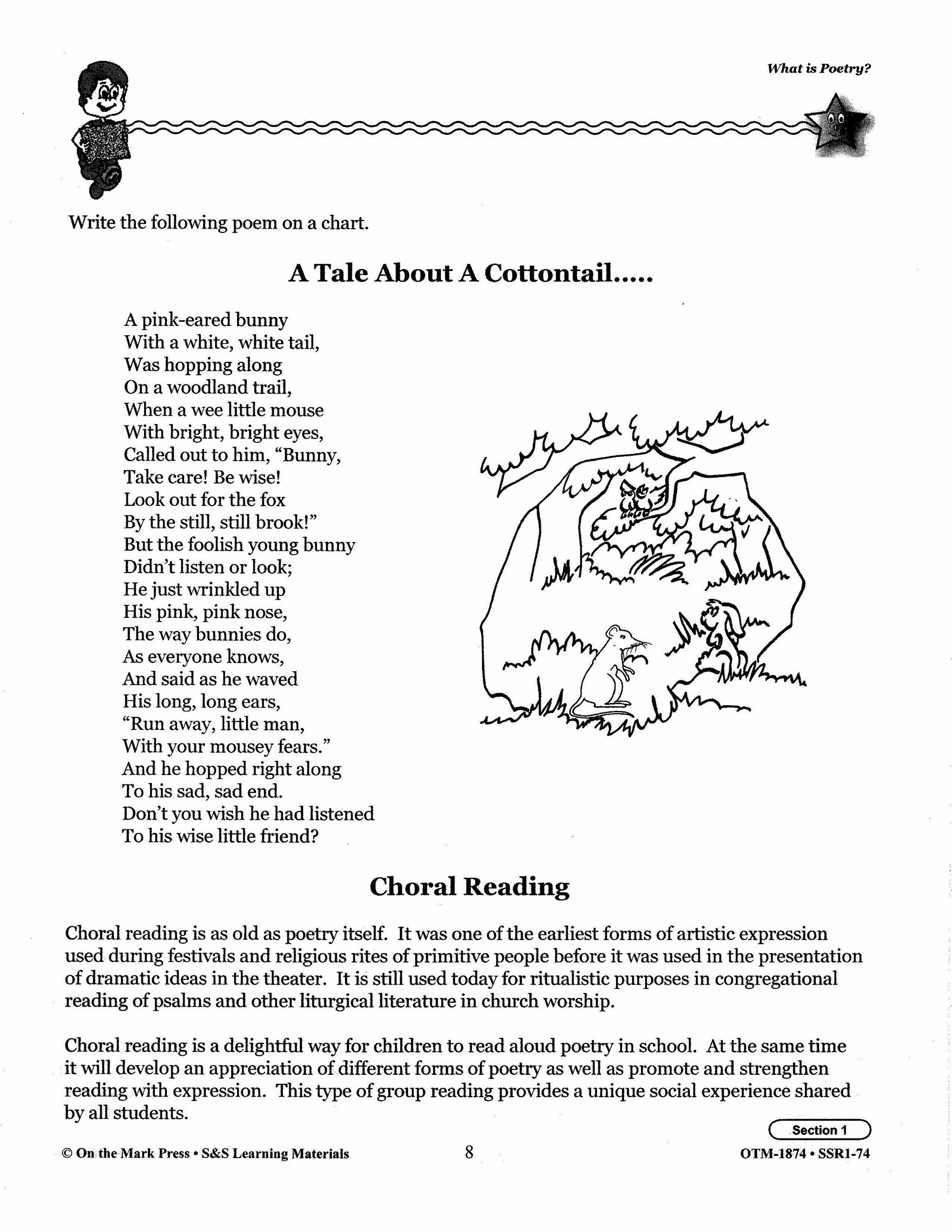 Poetry Prompts Grades 1-3