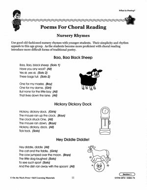 Poetry Prompts Grades 1-3