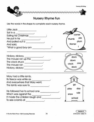 Poetry Prompts Grades 1-3