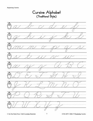 Traditional Cursive Handwriting Workbook Grades 2-4