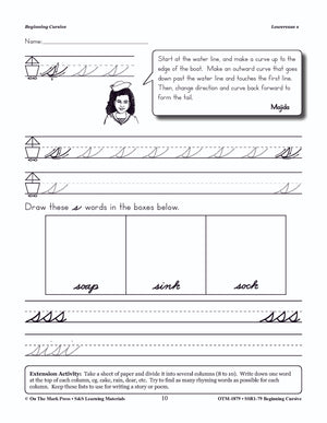 Traditional Cursive Handwriting Workbook Grades 2-4