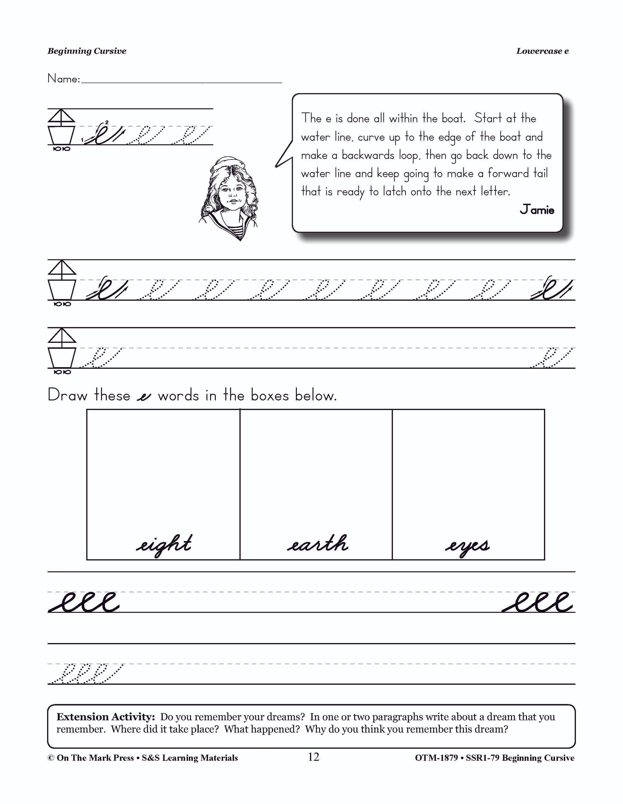 Traditional Cursive Handwriting Workbook Grades 2-4
