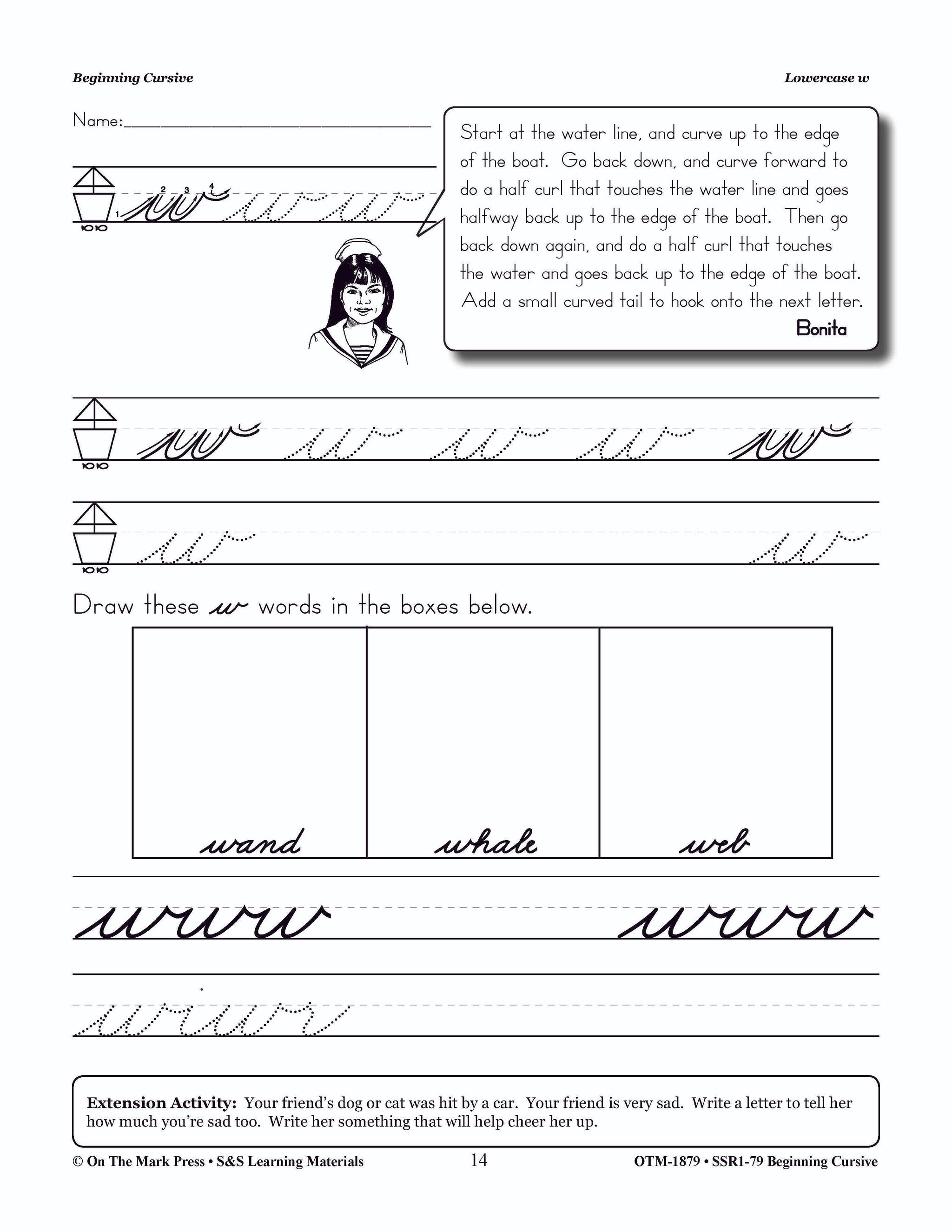 Traditional Cursive Handwriting Workbook Grades 2-4