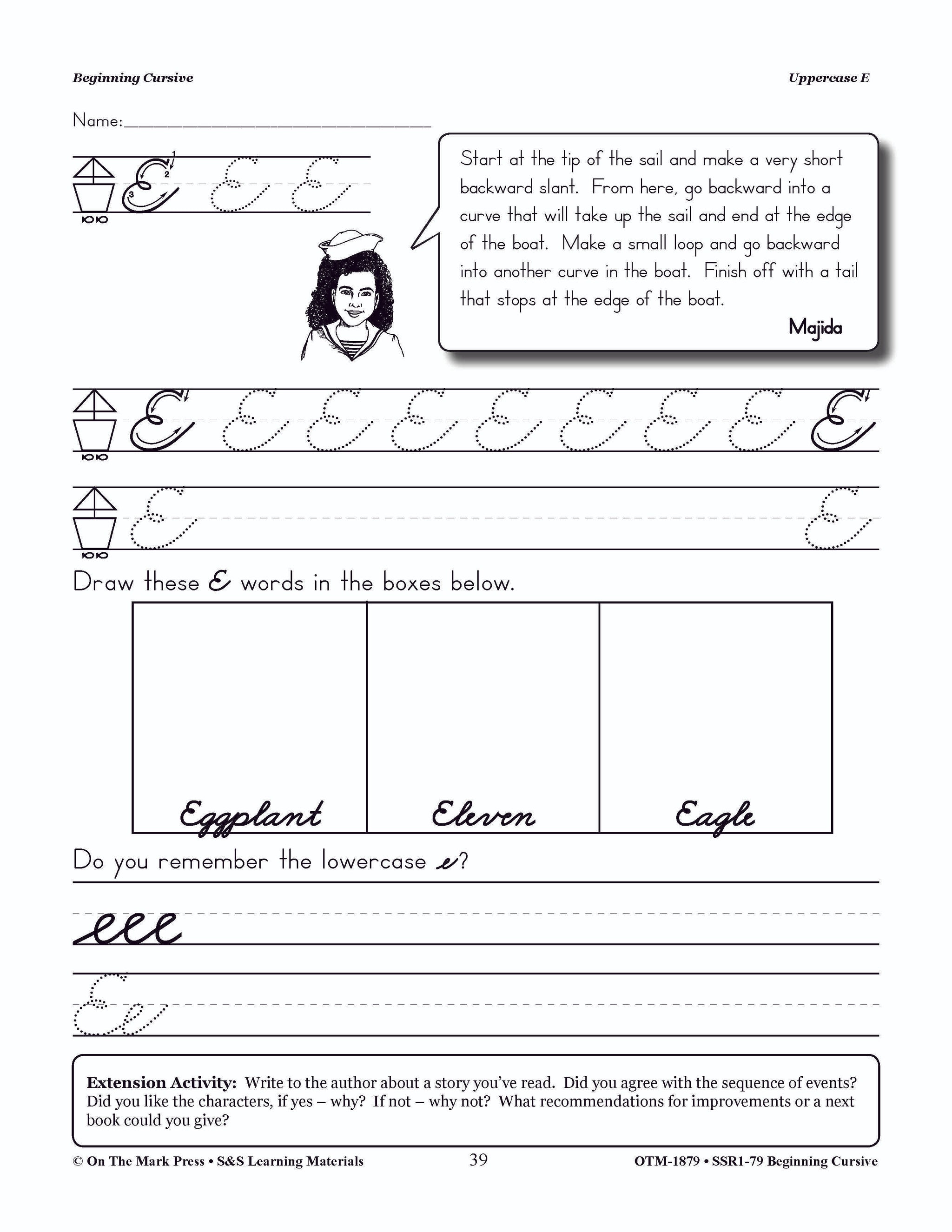 Traditional Cursive Handwriting Workbook Grades 2-4