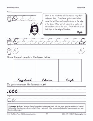 Traditional Cursive Handwriting Workbook Grades 2-4