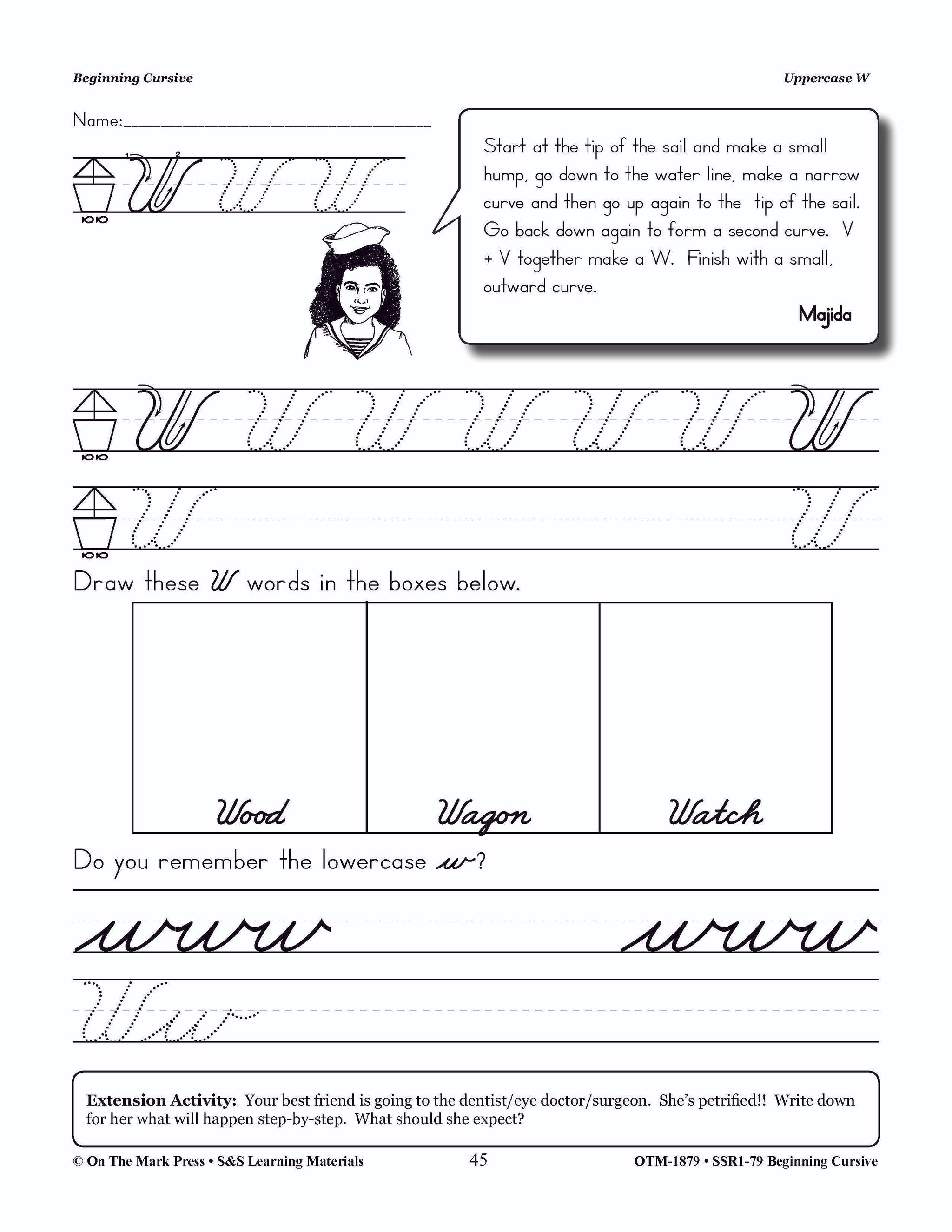 Traditional Cursive Handwriting Workbook Grades 2-4
