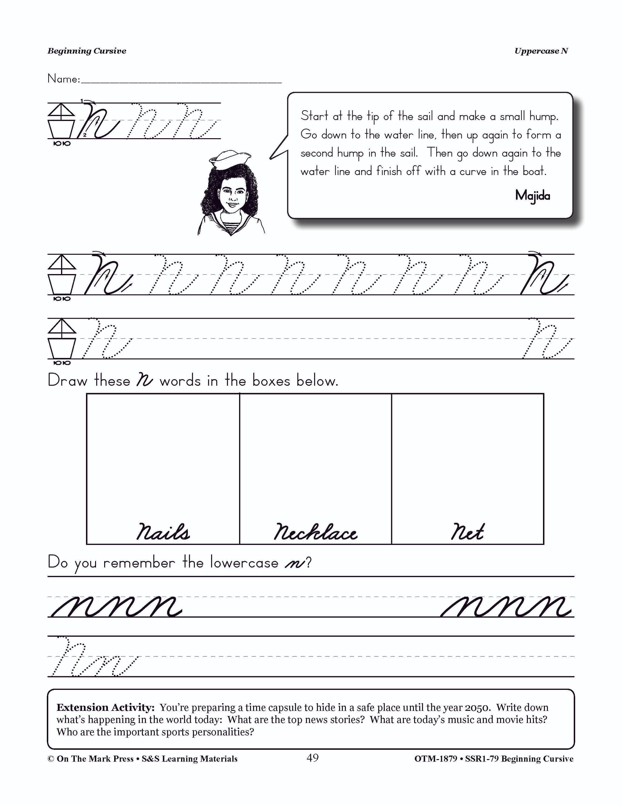 Traditional Cursive Handwriting Workbook Grades 2-4