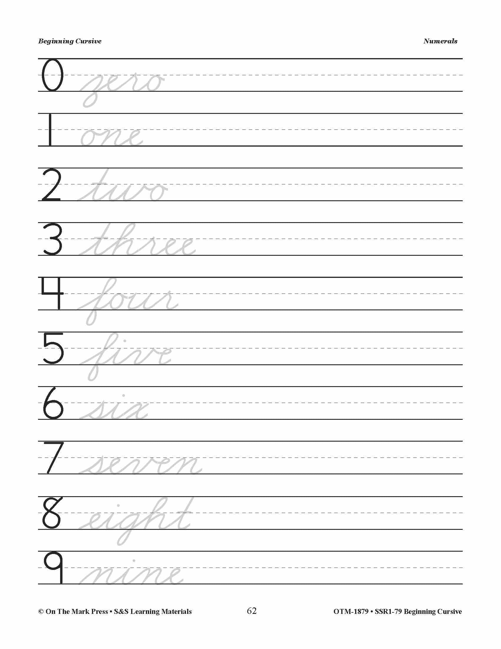 Traditional Cursive Handwriting Workbook Grades 2-4