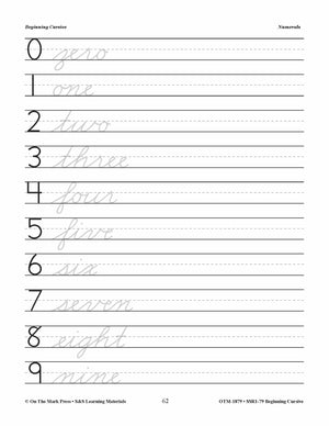 Traditional Cursive Handwriting Workbook Grades 2-4