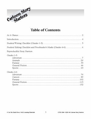 Cartoon Story Starters Big Bundle Grades 1-6