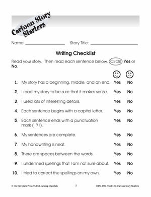 Cartoon Story Starters Big Bundle Grades 1-6