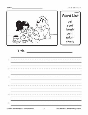 Cartoon Story Starters Big Bundle Grades 1-6