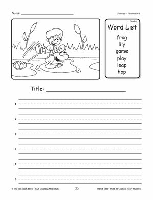 Cartoon Story Starters Big Bundle Grades 1-6