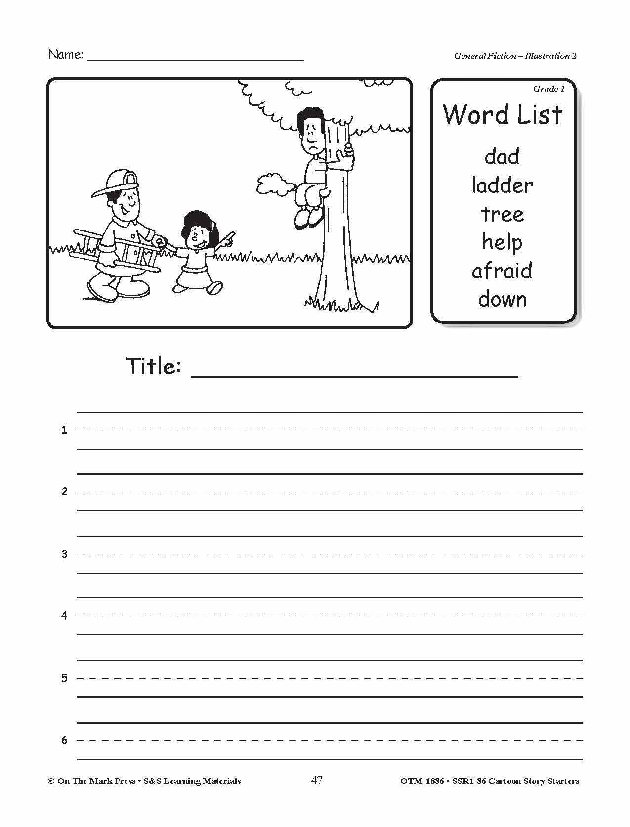 Cartoon Story Starters Big Bundle Grades 1-6