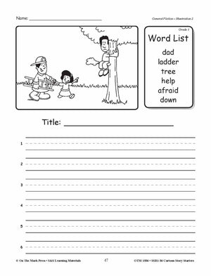 Cartoon Story Starters Big Bundle Grades 1-6