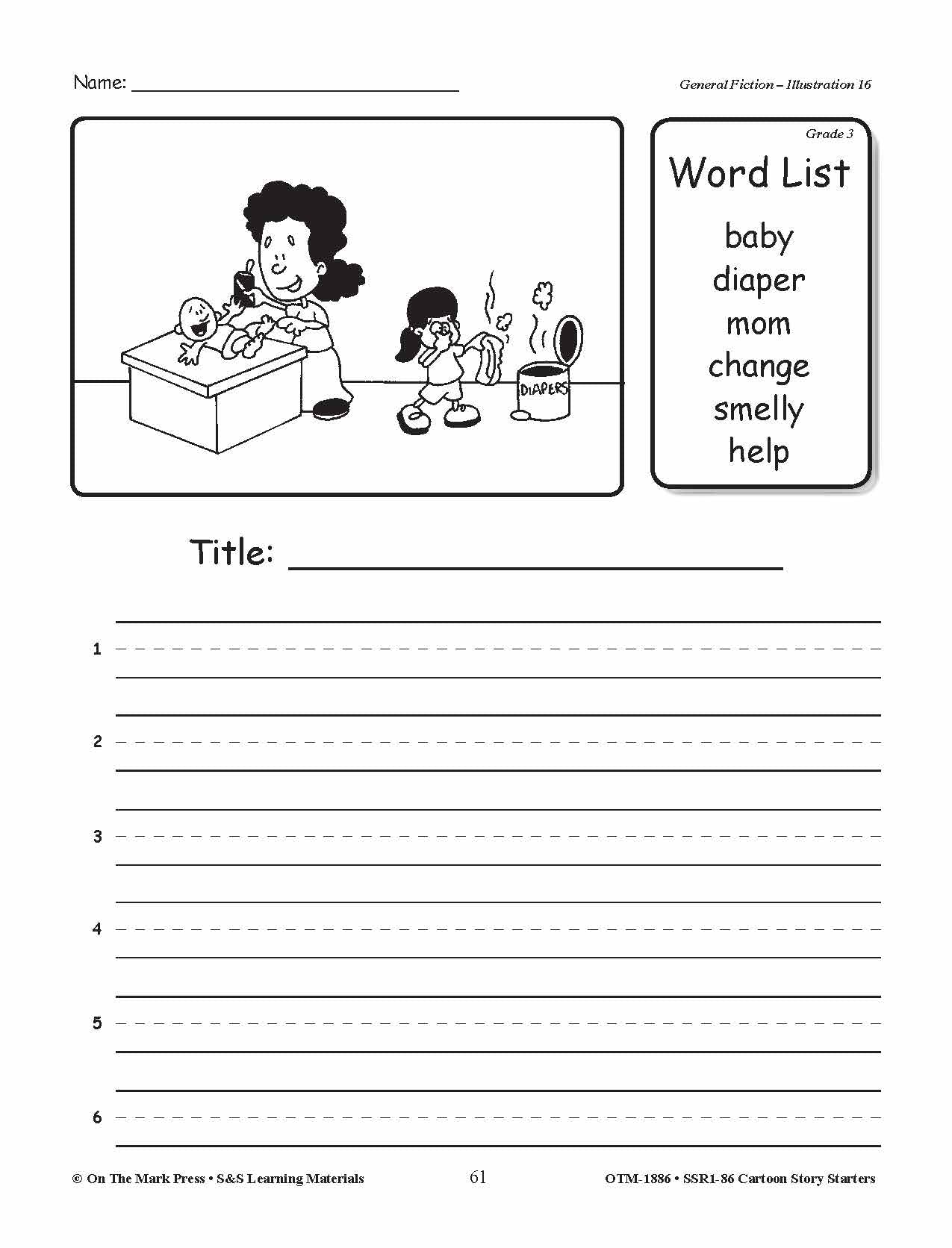 Cartoon Story Starters Big Bundle Grades 1-6