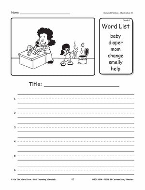 Cartoon Story Starters Big Bundle Grades 1-6