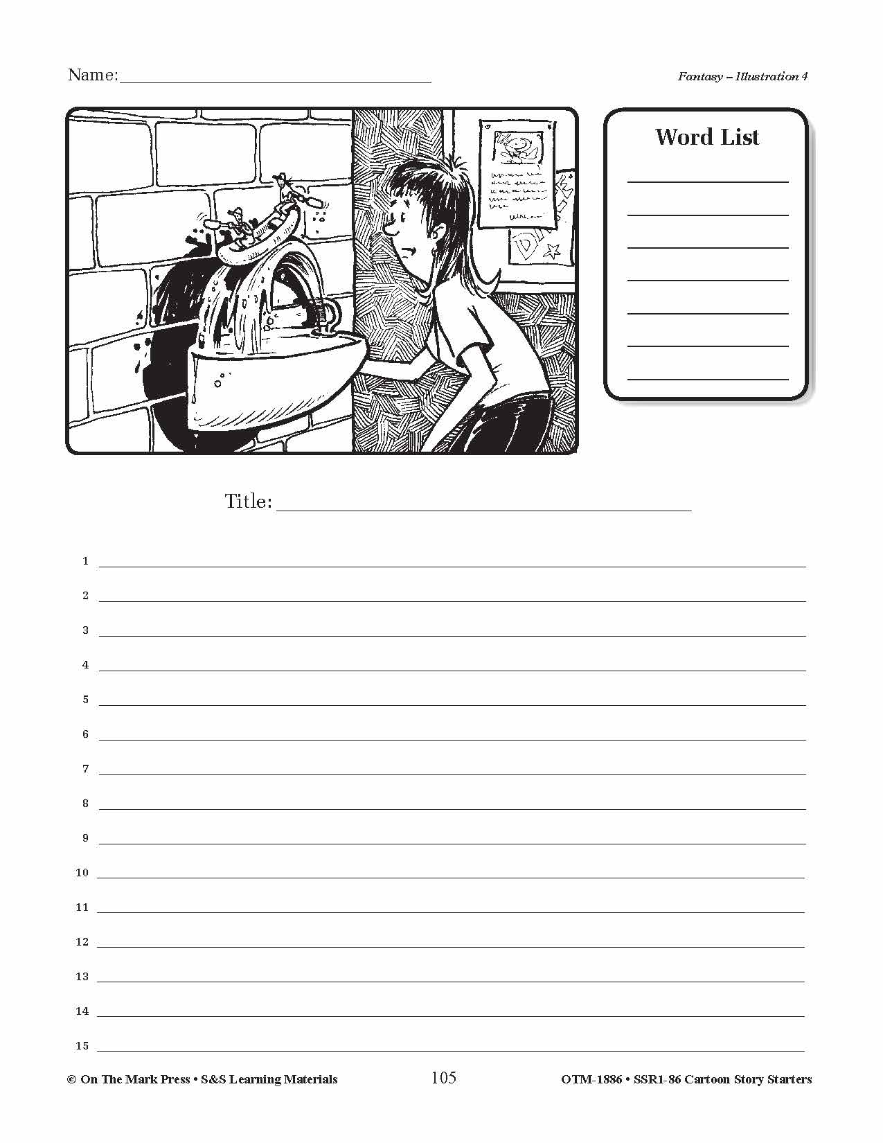 Cartoon Story Starters Big Bundle Grades 1-6