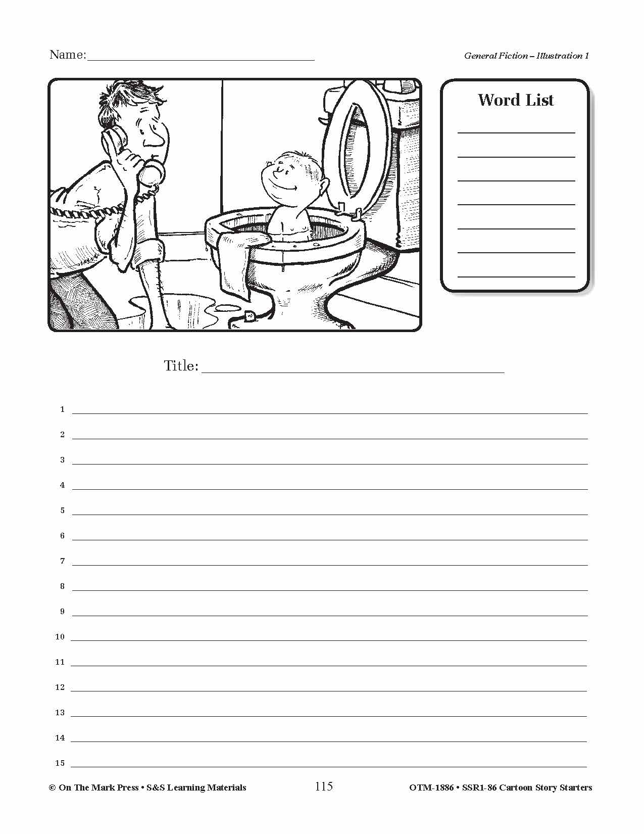 Cartoon Story Starters Big Bundle Grades 1-6