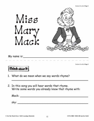 Just for Girls Grades 1-3 Reading Comprehension