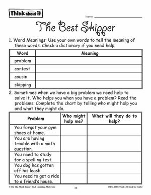 Just for Girls Grades 1-3 Reading Comprehension