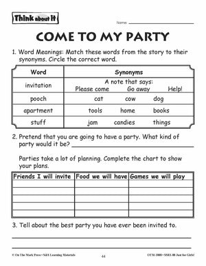 Just for Girls Grades 1-3 Reading Comprehension