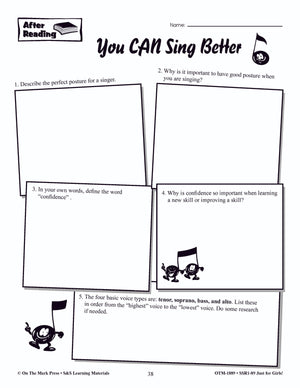 Fiction & Nonfiction Reading Just for Girls! Grades 3-6 Reading Comprehension