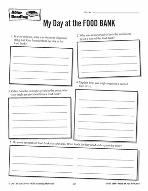 Fiction & Nonfiction Reading Just for Girls! Grades 3-6 Reading Comprehension