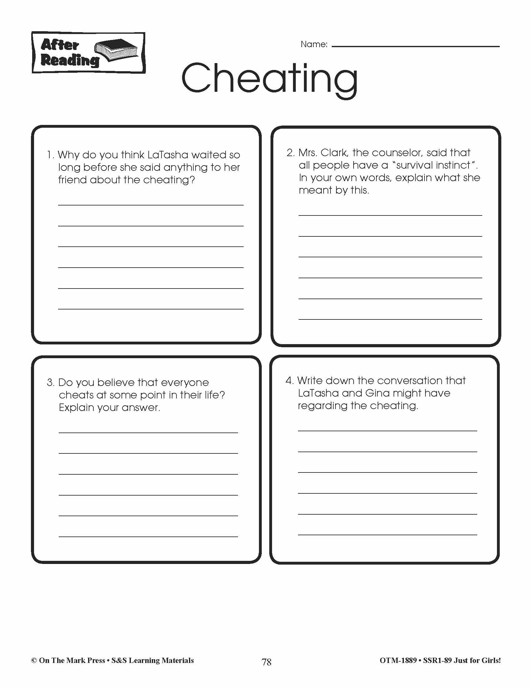 Fiction & Nonfiction Reading Just for Girls! Grades 3-6 Reading Comprehension