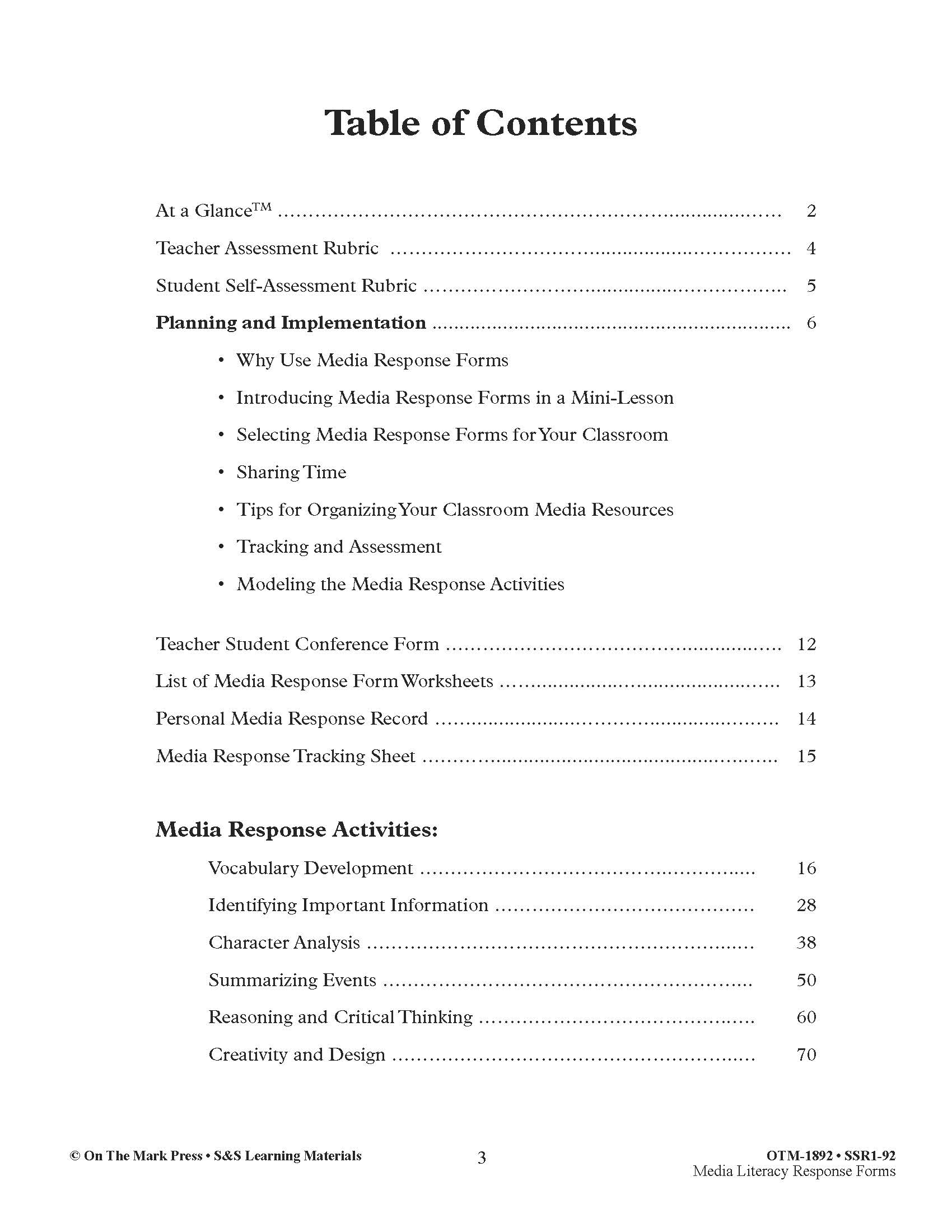 Reading/Literature Response 3 Book Savings Bundle! Grades 4-6