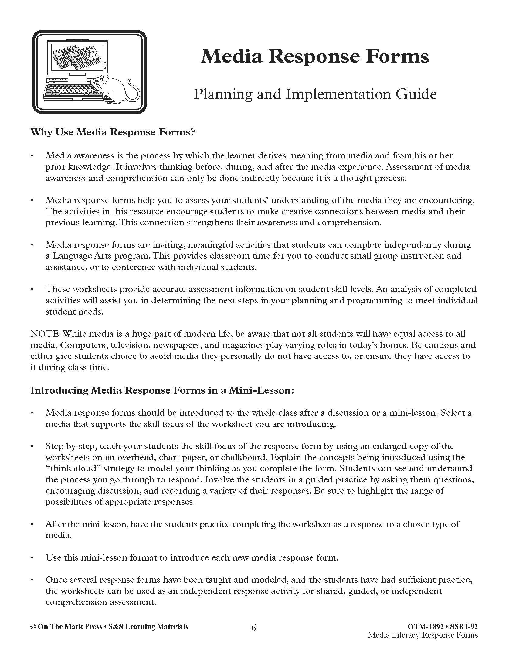 Reading/Literature Response 3 Book Savings Bundle! Grades 4-6