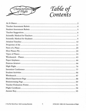 Characteristics of Flight Grades 4-6