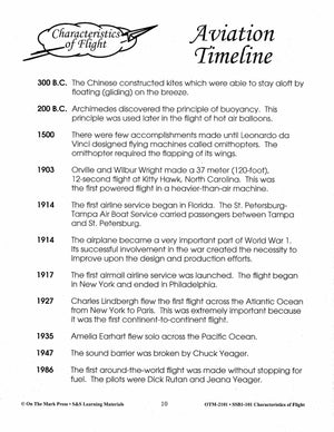 Characteristics of Flight Grades 4-6